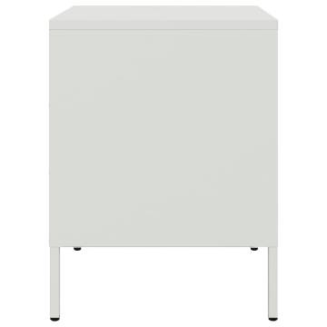 Stylish White Bedside Cabinets - Set of 2 (36x39x50.5 cm)