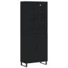 Elegant Highboard Black 69.5x34x180 cm | Durable Storage Solution