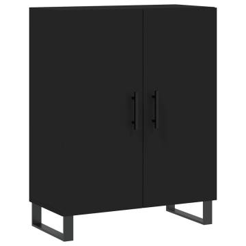 Elegant Highboard Black 69.5x34x180 cm | Durable Storage Solution