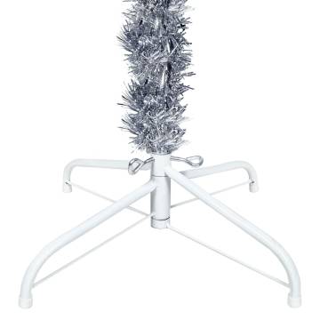 Slim Christmas Tree Silver 240 cm - Festive Decoration