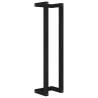 Stylish Black Towel Rack - 23x18x90 cm Solid Pine Wood