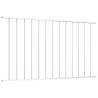 Fence Panel Powder-coated Steel 1.7x1 m White - Durable & Weather Resi