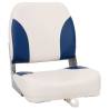 2 Piece Foldable Boat Seat Set - Blue & White | HipoMarket