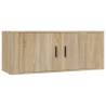 7 Piece TV Cabinet Set - Sonoma Oak Engineered Wood