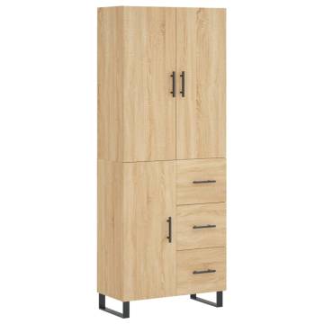 Highboard Sonoma Oak - Stylish Engineered Wood Storage Solution