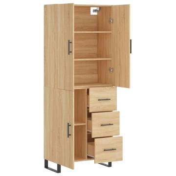 Highboard Sonoma Oak - Stylish Engineered Wood Storage Solution