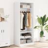  Wardrobe White 80x50x200 cm Engineered Wood Colour white Size 80 x 50 x 200 cm Quantity in Package 1 Amount 3 shelves 