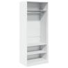 Wardrobe White 80x50x200 cm - Stylish & Durable Storage Solution