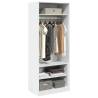 Wardrobe White 80x50x200 cm - Stylish & Durable Storage Solution