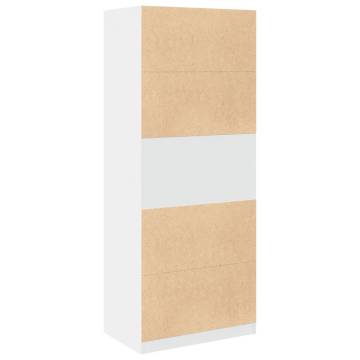 Wardrobe White 80x50x200 cm - Stylish & Durable Storage Solution