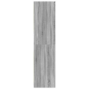 Stylish Grey Sonoma Wardrobe - 80x50x200 cm | HipoMarket