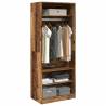 Stylish Wardrobe - Old Wood 80x50x200 cm - Hipomarket