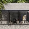  Outdoor Dog Kennel with Roof Steel 11.26 m² Size 588 x 198 x 128 cm Quantity in Package 1 