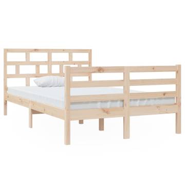 Solid Wood Pine Bed Frame 120x200 cm - Modern Design