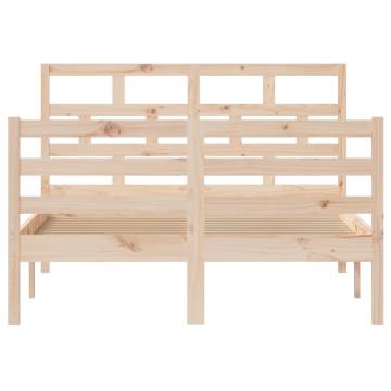 Solid Wood Pine Bed Frame 120x200 cm - Modern Design