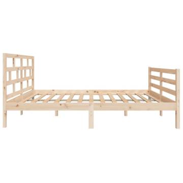 Solid Wood Pine Bed Frame 120x200 cm - Modern Design