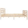 Solid Wood Pine Bed Frame 120x200 cm - Modern Design