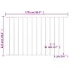 Fence Panel Powder-coated Steel 1.7x1.25 m - White