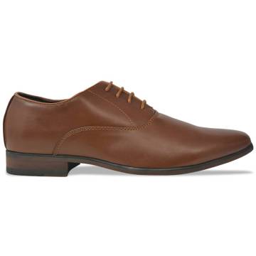 Mens Brown Lace-Up Business Shoes Size 42 | Hipomarket