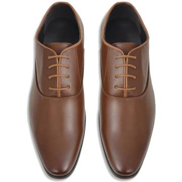 Mens Brown Lace-Up Business Shoes Size 42 | Hipomarket