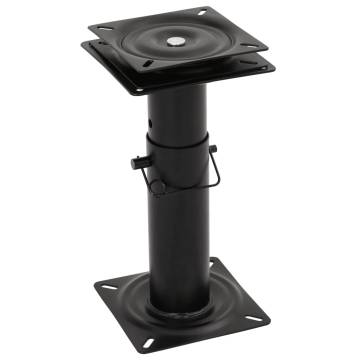 Boat Seat Pedestal with 360° Swivel - Adjustable Steel Support