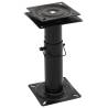  Boat Seat Pedestal with 360° Seat Swivel Adjustable Steel Size 18 x 18 x 28-45.5 cm Quantity in Package 1 