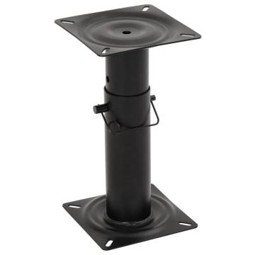 Boat Seat Pedestal with 360° Swivel - Adjustable Steel Support