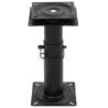 Boat Seat Pedestal with 360° Swivel - Adjustable Steel Support