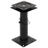 Boat Seat Pedestal with 360° Swivel - Adjustable Steel Support