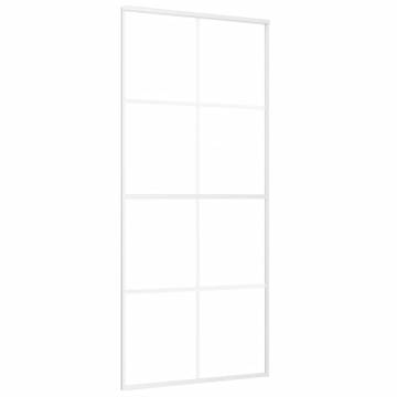 Sliding Door ESG Glass & Aluminium 90x205 cm - White