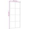 Sliding Door ESG Glass & Aluminium 90x205 cm - White