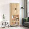  Highboard Sonoma Oak 69.5x34x180 cm Engineered Wood Colour sonoma oak Quantity in Package 1 Model 3 shelves 