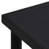 Garden Table 190x90 cm - Stylish Black Steel Design