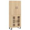 Elegant Highboard Sonoma Oak | 69.5x34x180 cm | Durable Design