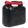 Fuel Can with Flexible Spout - 3 pcs Black 10L Plastic