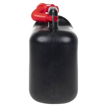 Fuel Can with Flexible Spout - 3 pcs Black 10L Plastic