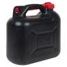 Fuel Can with Flexible Spout - 3 pcs Black 10L Plastic