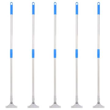 Floor Squeegee Handles 5 pcs - Durable Steel & Plastic 119.5 cm