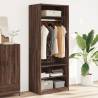  Wardrobe Brown Oak 80x50x200 cm Engineered Wood Colour brown oak Size 80 x 50 x 200 cm Quantity in Package 1 Amount 3 shelves 