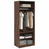 Brown Oak Wardrobe 80x50x200 cm - Durable & Stylish