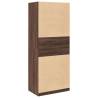 Brown Oak Wardrobe 80x50x200 cm - Durable & Stylish