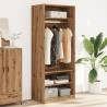  Wardrobe Artisian Oak 80x50x200 cm Engineered Wood Colour artisan oak Size 80 x 50 x 200 cm Quantity in Package 1 Amount 3 shelves 