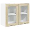 Hanging Glass Cabinet Sonoma Oak - Stylish Storage Solution