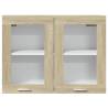 Hanging Glass Cabinet Sonoma Oak - Stylish Storage Solution