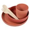 Bo Jungle 5 Piece Baby Tableware Set - CPLA Terracotta