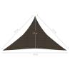 Sunshade Sail 160 gm² Brown 2.5x2.5x3.5 m HDPE - Hipomarket