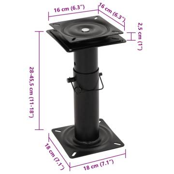 2 pcs Boat Seat Pedestals with 360° Seat Swivel - Buy Now