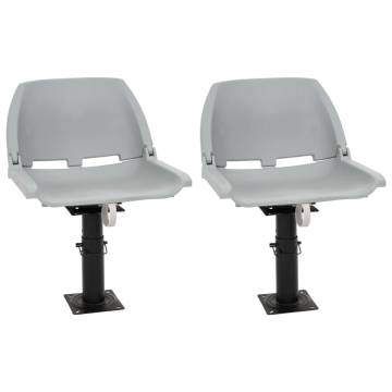 Adjustable 360° Boat Seats with Pedestals - 2 Pcs