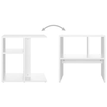 Trendy White Side Table | 50x30x50 cm | Hipomarket UK