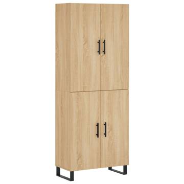 Highboard Sonoma Oak - Stylish Storage Cabinet | Hipo Market